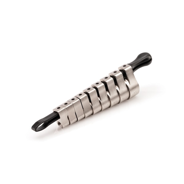 3/8 Inch Drive 6-Point Flare Nut Crowfoot Wrench Set with Key, 9-Piece (5/16-3/4 in.)